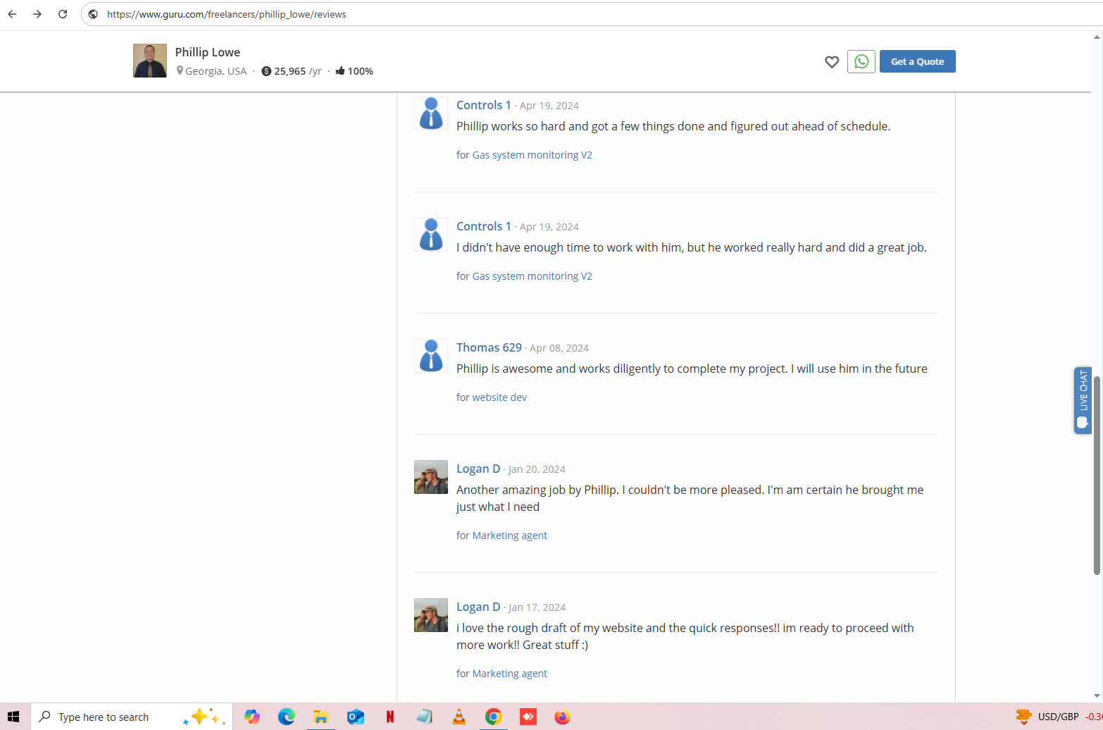Testimonial Screenshot 2